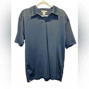 Bogari made in Italy men’s collared polo shirt blue size large
